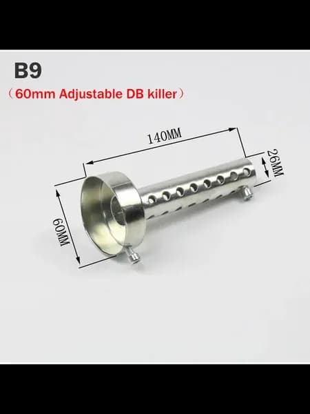 Мотоциклетный глушитель B9 60mm DB Killer