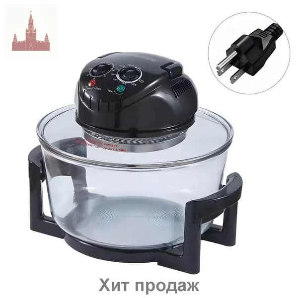 Умный кухонный воздушный фритюрник 12л, Черный