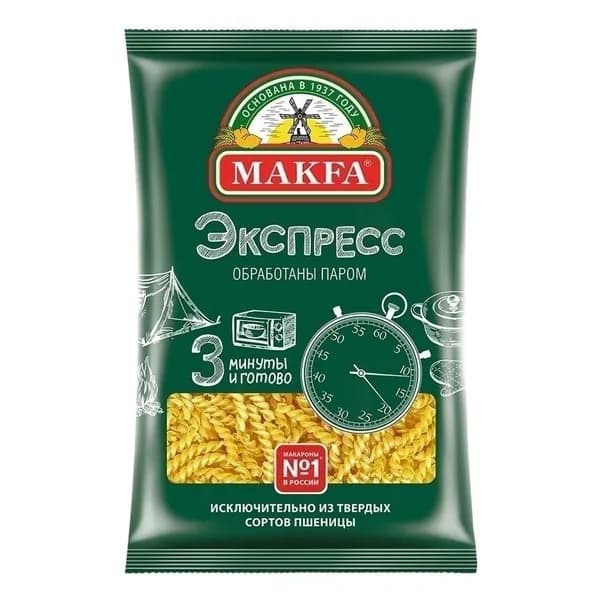 Макаронные изделия Makfa Экспресс Спиральки 400 г