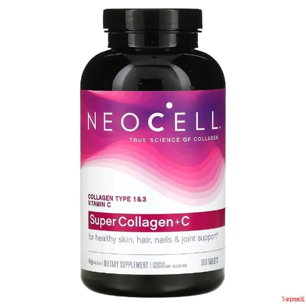 Коллаген капсулы NeoCell Collagen 360 таблеток, гидролизованный коллаген, витамин С