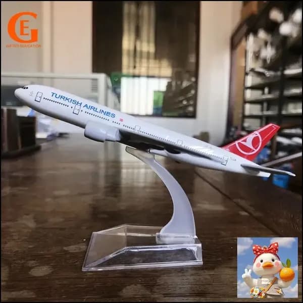 Турецкие Авиалинии Боинг 777, Металлическая Модель Самолета, Turkish Airlines B777