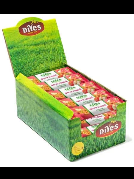 Батончик-мюсли DiYes фруктовый, 25г х 36