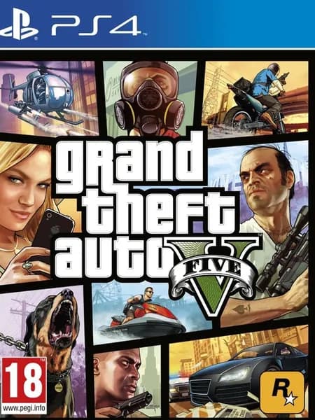 Grand Theft Auto V GTA 5 Русские субтитры CUSA 00411 Видеоигра на диске PS4 / PS5. Товар уцененный