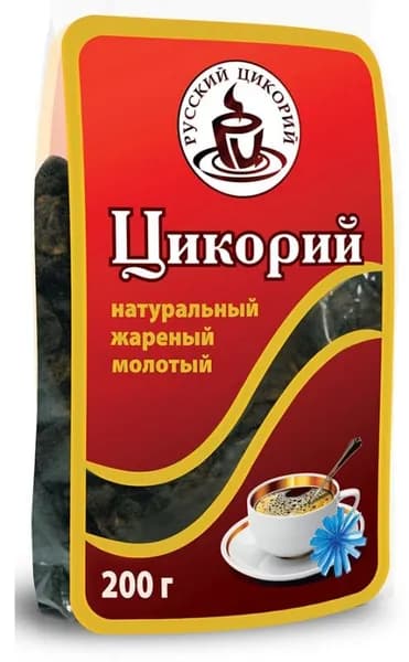 Цикорий натуральный сублимированный, растворимый, жаренный, молотый Russkiy Tsikoriy (Русский цикорий), 200 г