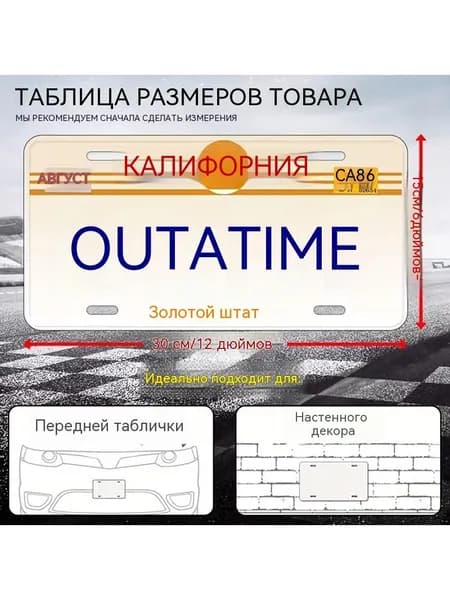 Ретро номерной знак