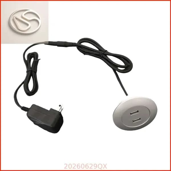 Настольная встроенная двойная USB-розетка для скрытой панели зарядки ноутбука и телефона