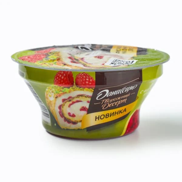 Десерт творожный с малиной и фисташкой 110 г, 3,9%
