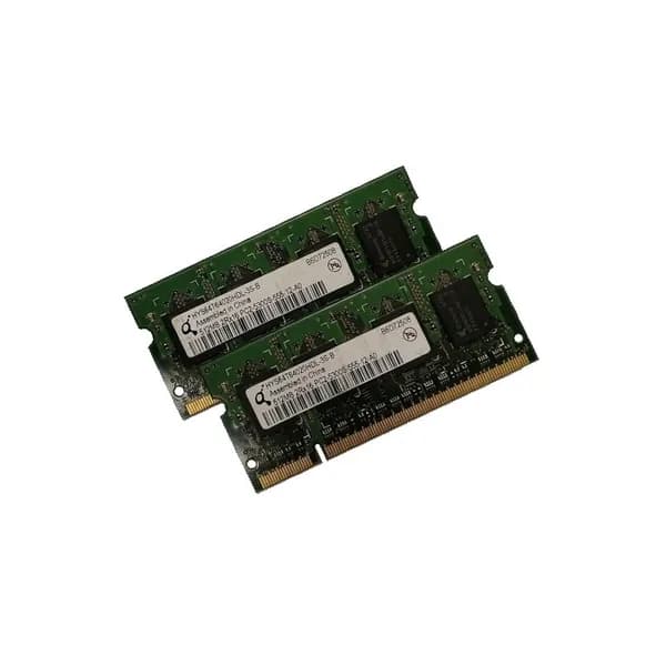 Оперативная память DDR2, 667 МГц, 2 x (Qimonda HYS64T64020HDL-3S-B  (Kit 2x512Mb))