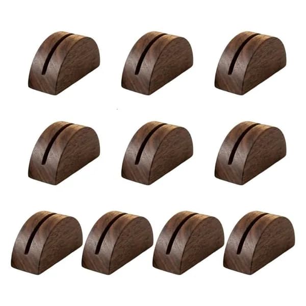 Деревянные подставки для карточек, 10 шт., Кофе