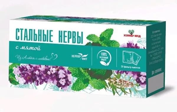 Фитосбор Хелпер Мед ХелперФит Стальные нервы с мятой, 20 пакетиков