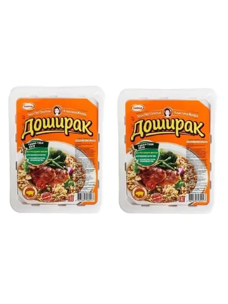 Лапша Быстрого Приготовления Доширак Со Вкусом Свинины, 2 шт По 90 г