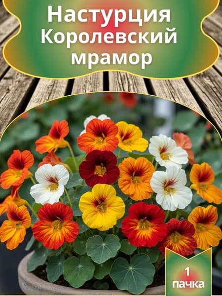 Настурция "Королевский мрамор" смесь сортов (семена)