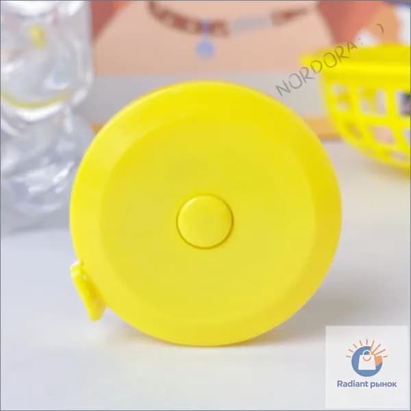 Качественная портновская лентарулетка, желтая, 1.5 м, 1 шт Vika Shop
