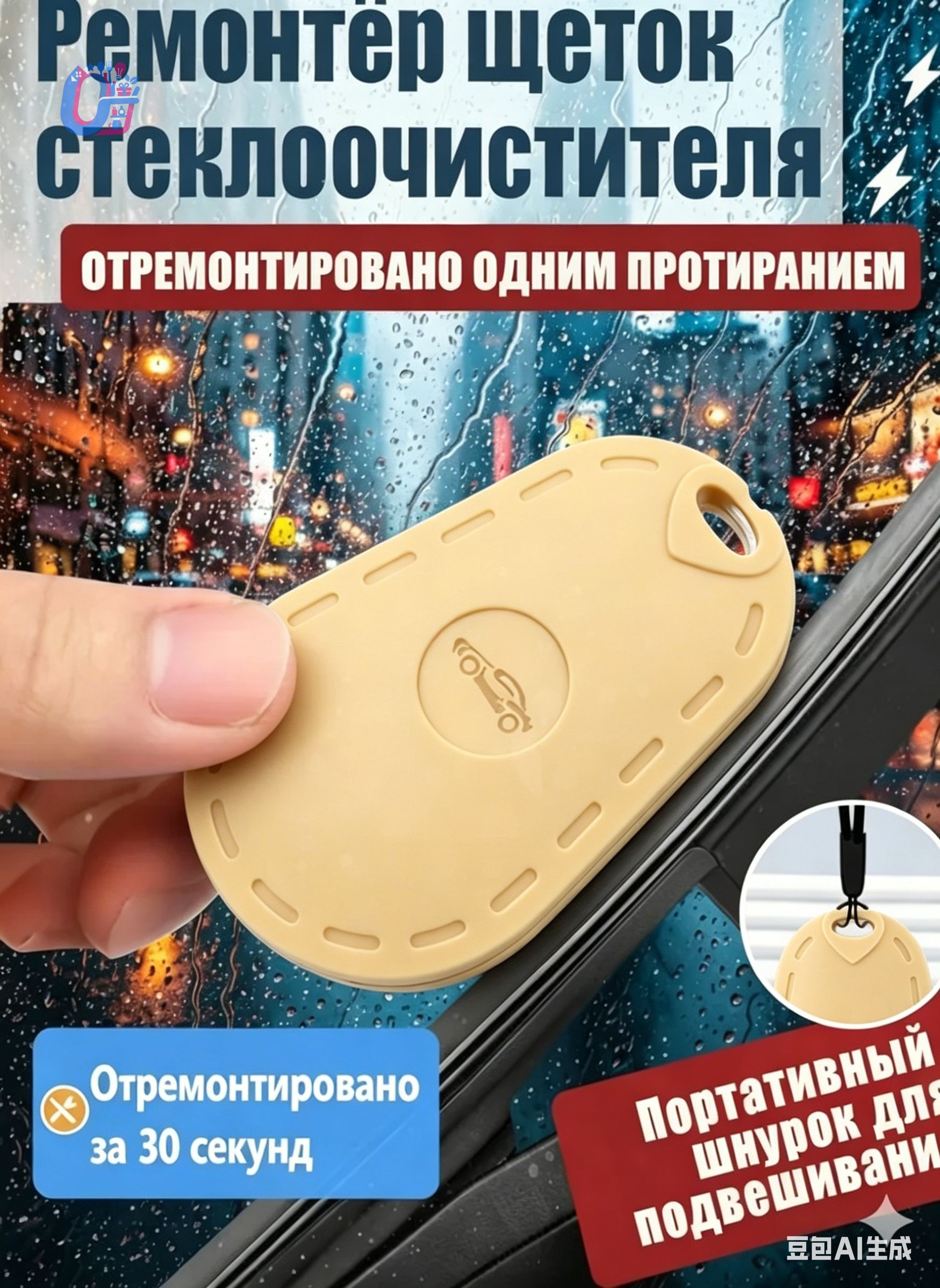 Принадлежности для ремонта стеклоочистителей универсальный инструмент, ремонт резинок, для бескаркасных дворников
