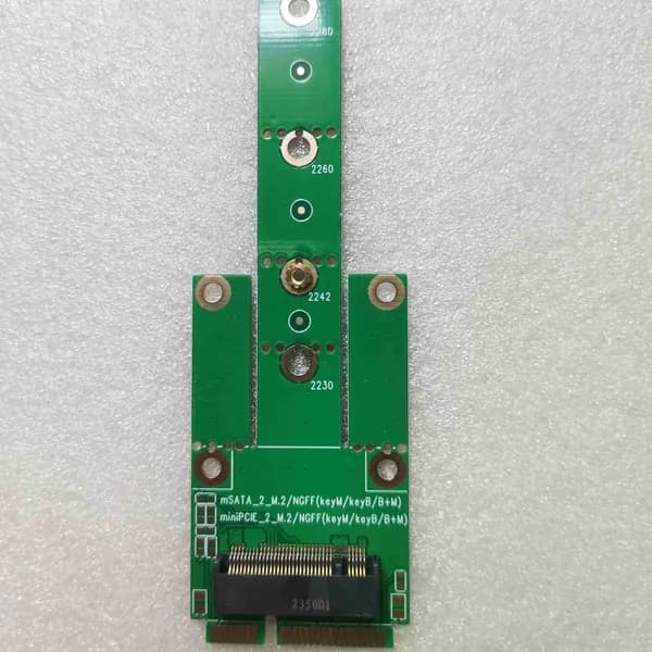 Универсальный адаптер miniPCIe в слот M.2 KeyB 2242
