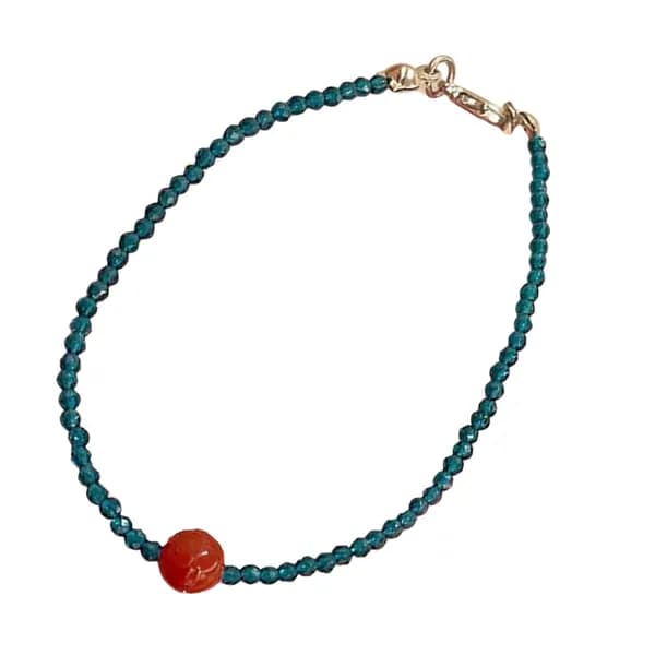 Винтажный браслет с бусинами в новом китайском стиле для женщин
