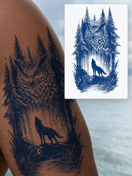 Tattoo'шки Временная тату БЕЗ ПЛЕНКИ 11*18см (темнеет через 24 часа)