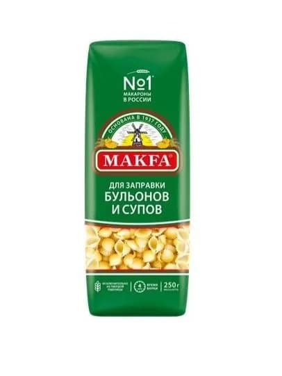 Макароны "Ракушечки" MAKFA, 250г
