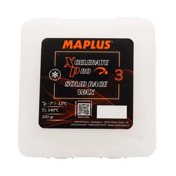 MAPLUS Твердый гоночный воск XCELERATA PRO 3 200gr