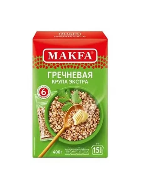 Крупа гречневая Makfa в варочных пакетиках 66,7 г х 6 шт