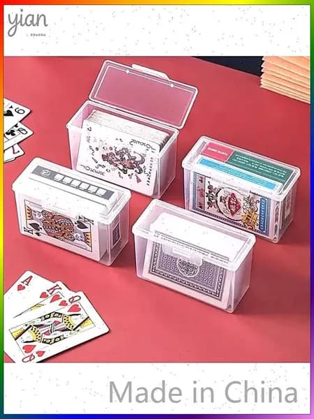 4 коробки для хранения игральных карт-упаковка из штук (Без игральных карт)
