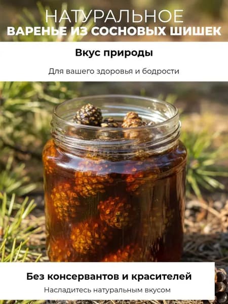 Варенье из сосновый шишек 250 мл