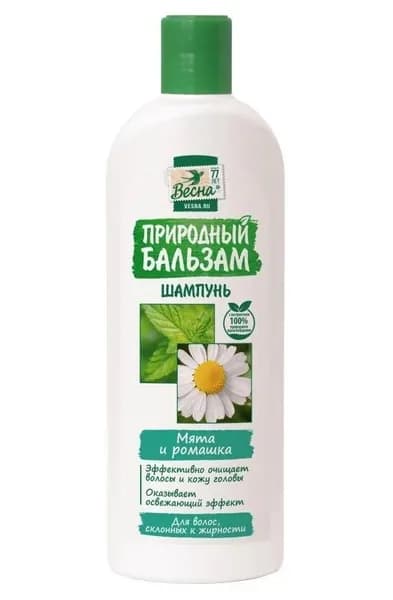 Весна Шампунь для волос, мята и ромашка , 430 гр.
