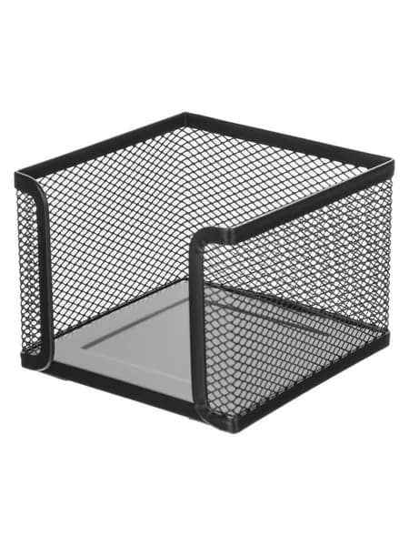 Подставка для блок-кубиков Attache (металлическая сетка, 105x105x78 мм, черная)