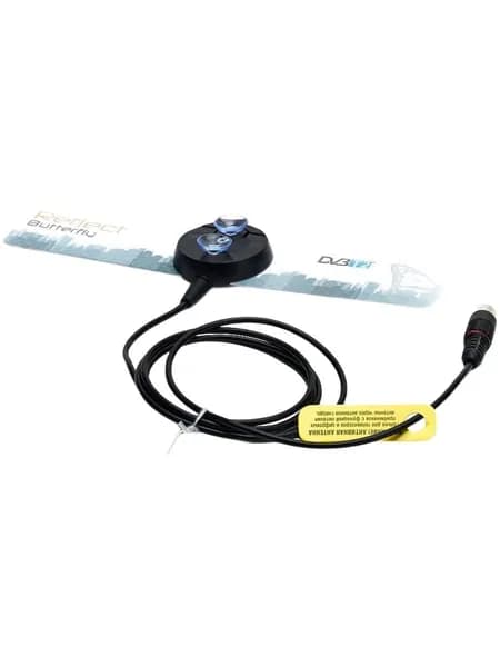 Антенна комнатная Reflect Butterfly 5V (активная, DVB-T2, без б/п, 33 дБ, коробка)