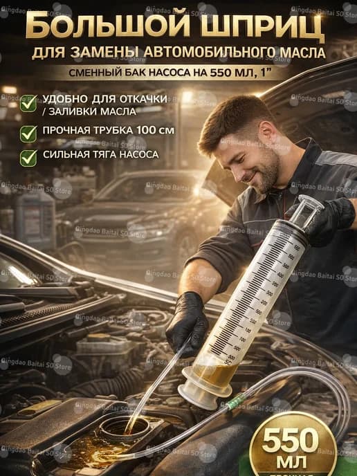 Шприц для замены масла 550 мл, насос для жидкостей