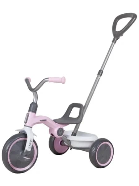 Трехколесный велосипед QPlay Ant Plus Basic Trike(неуправляемая поддерживающая ручка- толкатель), фиолетовый