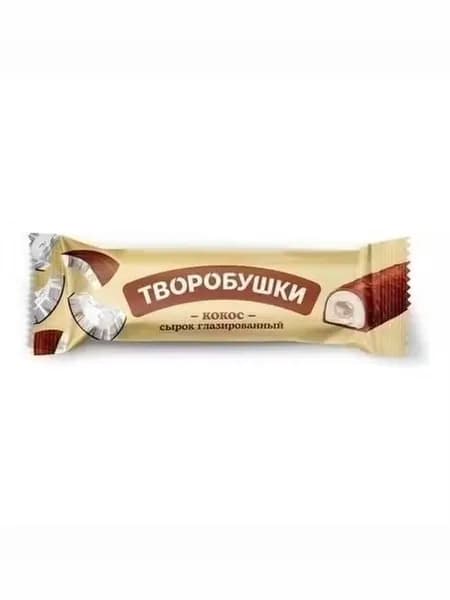 Сырок творожный Творобушки c кокосом глазированный 20% БЗМЖ 40 г