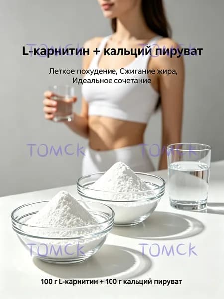 100 г L-карнитин + 100г кальций пируват / легкое похудение, сжигание жира и контроль веса/двойное действие, ускоре