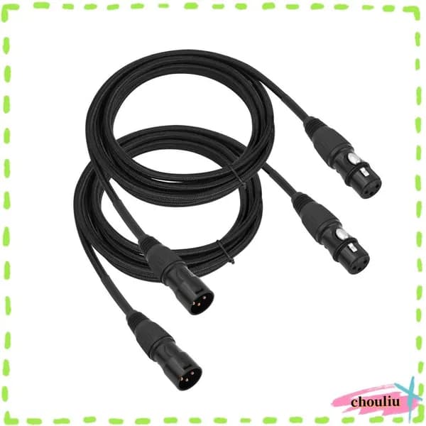 2 шт. XLR кабели 10ft, высокая защита от помех, для профессионального аудио