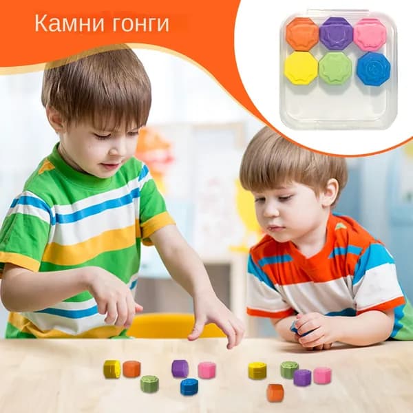 Гонги (gonggi) из сериала Игра в кальмара 2 (Squid game 2), Конги нори, гонки, корейские игральные кубики 6 шт.