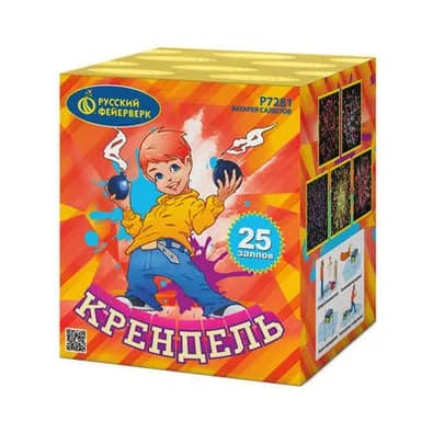 Батарея салютов Русский фейерверк Крендель. Р7281 25 х 0,8"