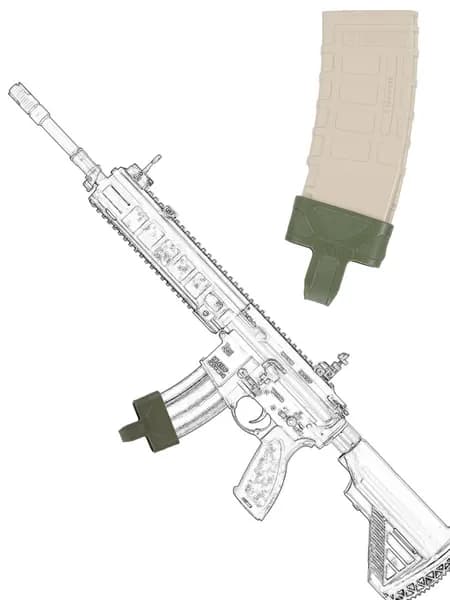 1 шт M4/M16 Петля FMA для быстрого извлечения ,Резиновый антискользящий рукав