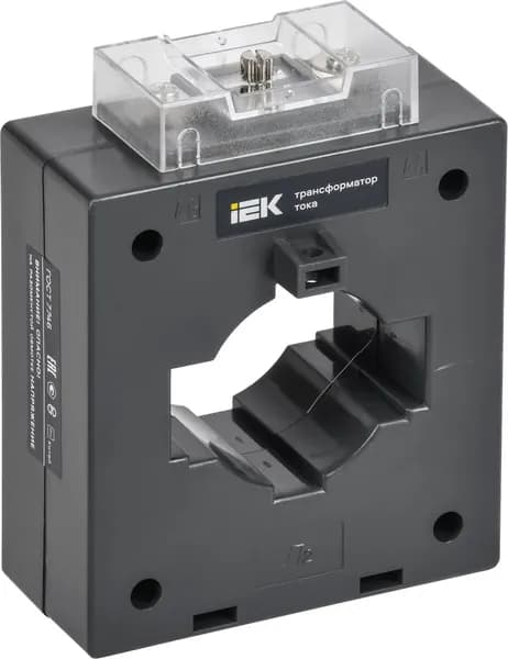Трансформатор тока IEK / ИЭК ТТИ-60 с первичной обмоткой, самозатухающий пластик, черный, 800/5А, класс точности 0.5 / электрооборудование