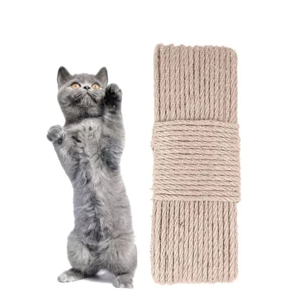 Веревка из сизаля для кошек 4мм, 10м, игрушка для точки когтей