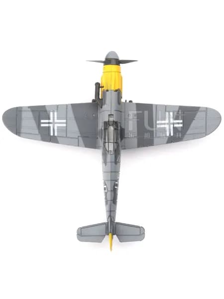 Модель истребителя Bf109 времен Второй мировой войны, 4D-конструктор, масштаб 1:48, модель военного самолета, детская развивающая сборная игрушка