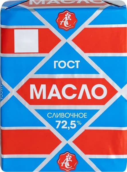 Масло сливочное АЗБУКА СЫРА Крестьянское 72,5%, без змж, 180г