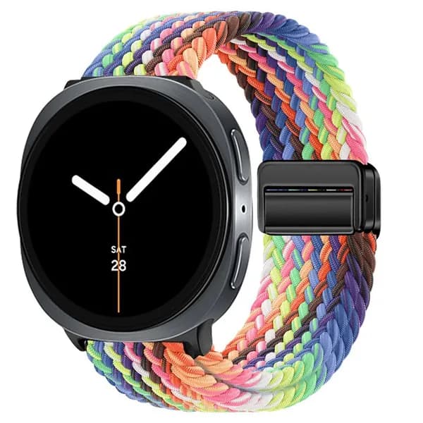 Нейлоновый спортивный ремешок для Samsung Watch 8 40 мм 44 мм, Дышащий тканый ремешок для Samsung Watch 8 Classic 46 мм, Высокоэластичный