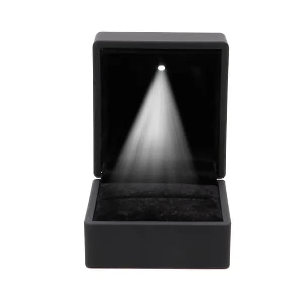 Кольцевая коробка с LED-подсветкой, Черный