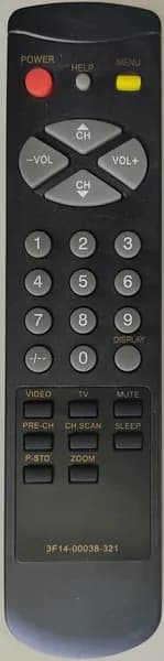 Пульт дистанционного управления "SAMSUNG" 3F14-00038-300, 3F14-00038-321 (TV,TXT)