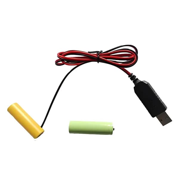 USB-адаптер 5 В 3 В для батареек AAA, кабель-заглушка питания LED-освещения