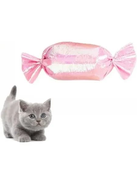 Игрушка кошек конфета мята скрип бумага фиолетовый самостоят
