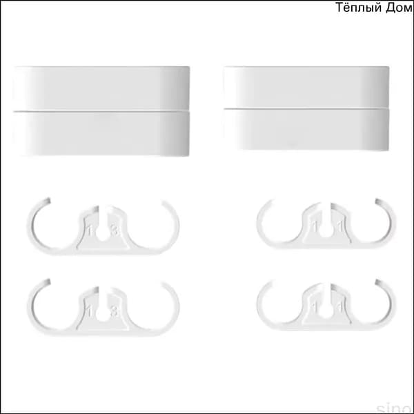 13mm Комплект белых фиксаторов для самостоятельной сборки ПК, включающий эксклюзивную трубку водяного охлаждения, зажимы для кабеля и надежную застежкупряжку