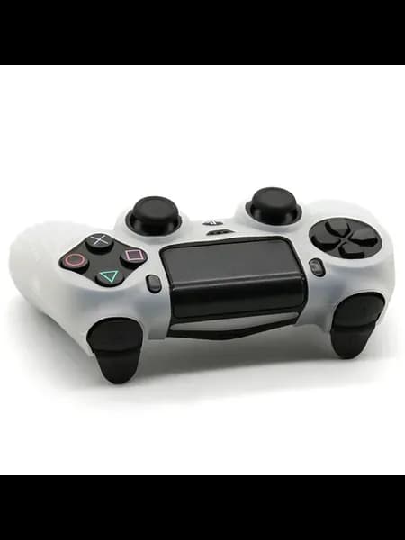 Протектор с силиконовым покрытием для геймпада PS4, белый