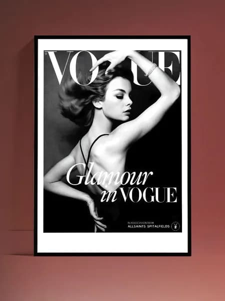Стильный постер на стену Vogue без рамы (29,7х42см)