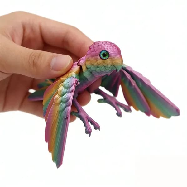 3D-печать попугай декоративная фигурка из ПВХ 10 см